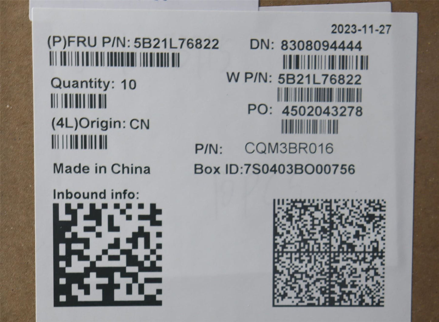 Lenovo ThinkPad L13 Gen 4 Motherboard Mainboard UMA INTELI51345U 32G 5B21L76822