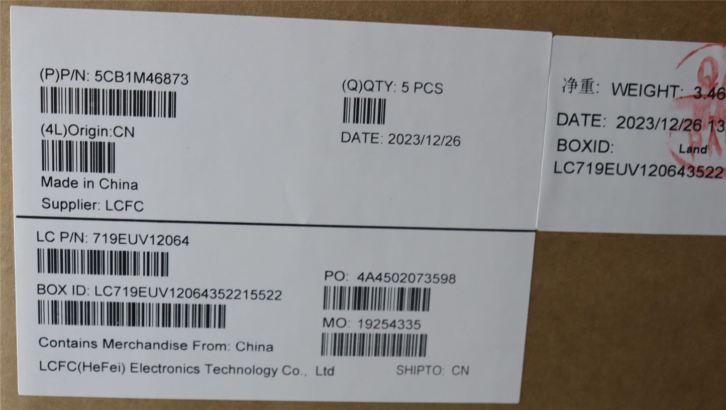 Lenovo IdeaPad 3 15IRH8 Palmrest Cover Touchpad Keyboard UK Backlit 5CB1M46873