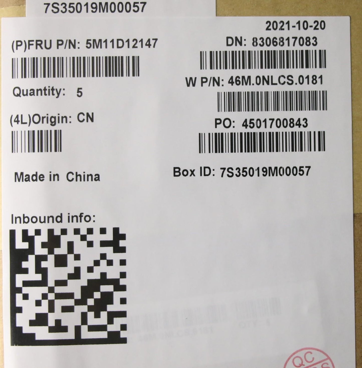 Lenovo WW C-Cvr+ENG KB ASM,CHY 5M11D12147