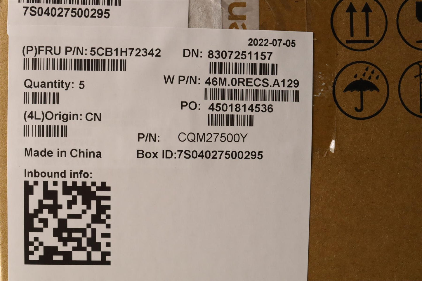 Lenovo IdeaPad 5 14ALC7 Keyboard Palmrest Top Cover Swiss Cloud Grey 5CB1H72342