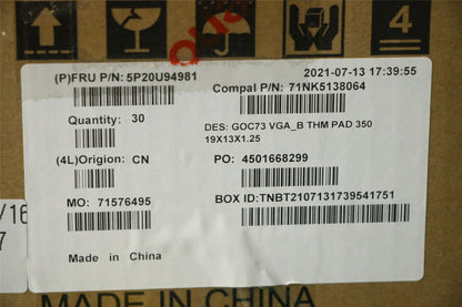 Lenovo T-FLEX_350_19X13X1.25MM,Laird 5P20U94981