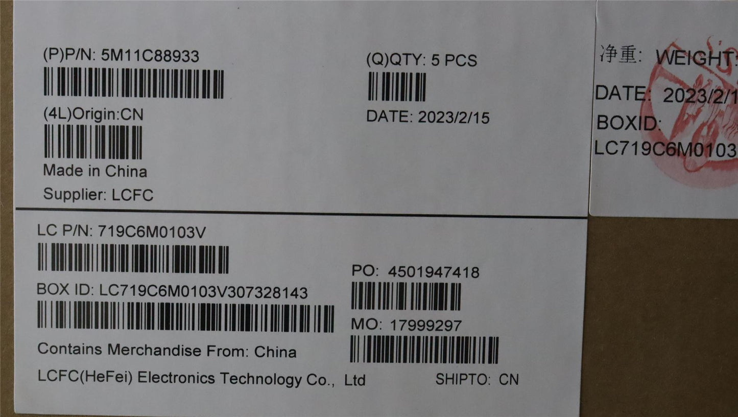 Lenovo MECH_ASM KBD CSA BKLT (CHI) BLK 5M11C88933