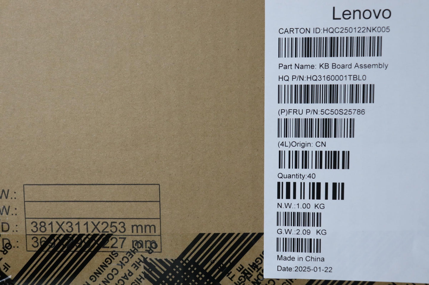 Lenovo CARDPOP H 83JT USB Board 5C50S25786