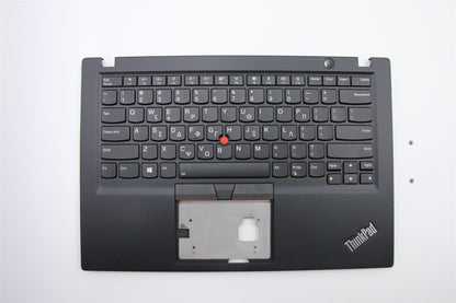 Lenovo ThinkPad T490s Keyboard Palmrest Top Cover German Black Backlit 02HM214