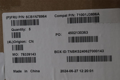 Lenovo UpperCase_FRA C 83G1 CG NFP NBL 5CB1N78964
