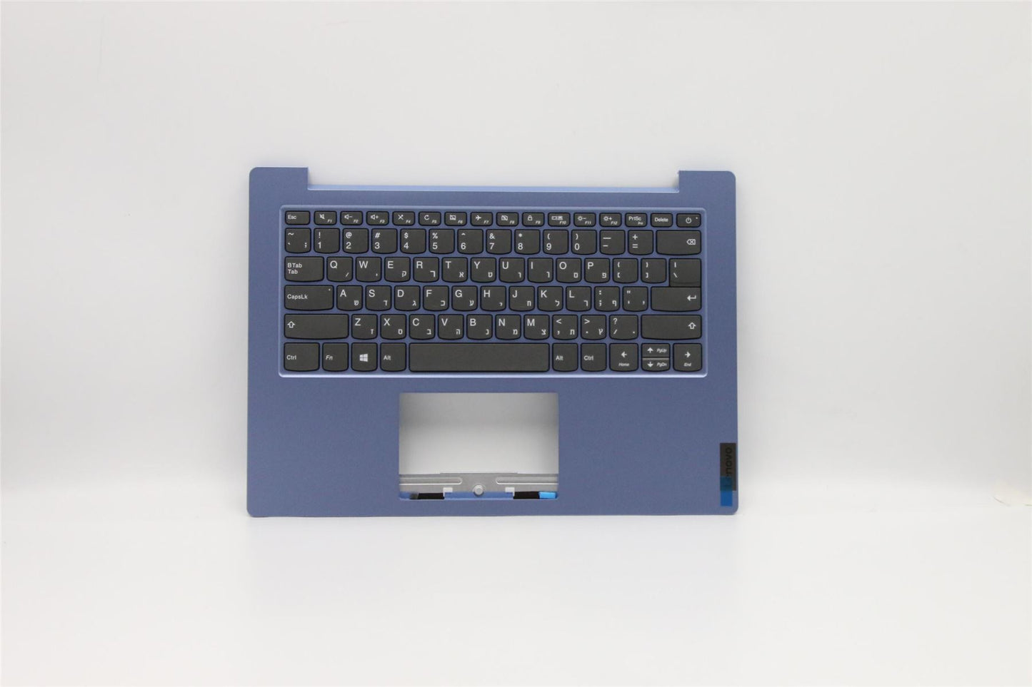 Lenovo IdeaPad 1-14IGL05 Keyboard Palmrest Top Cover Hebrew Blue 5CB0X57023