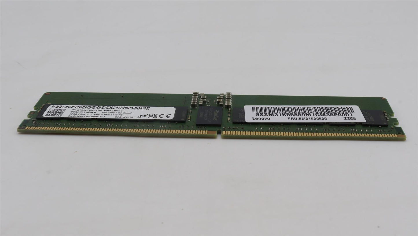 Lenovo 5M31E39639 RDIMM,32GB,DDR5,4800,Micron