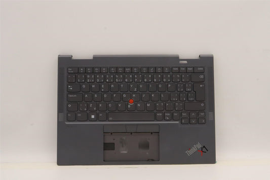 Lenovo Yoga X1 6th Keyboard Palmrest Top Cover Czech Grey 5M11C41023