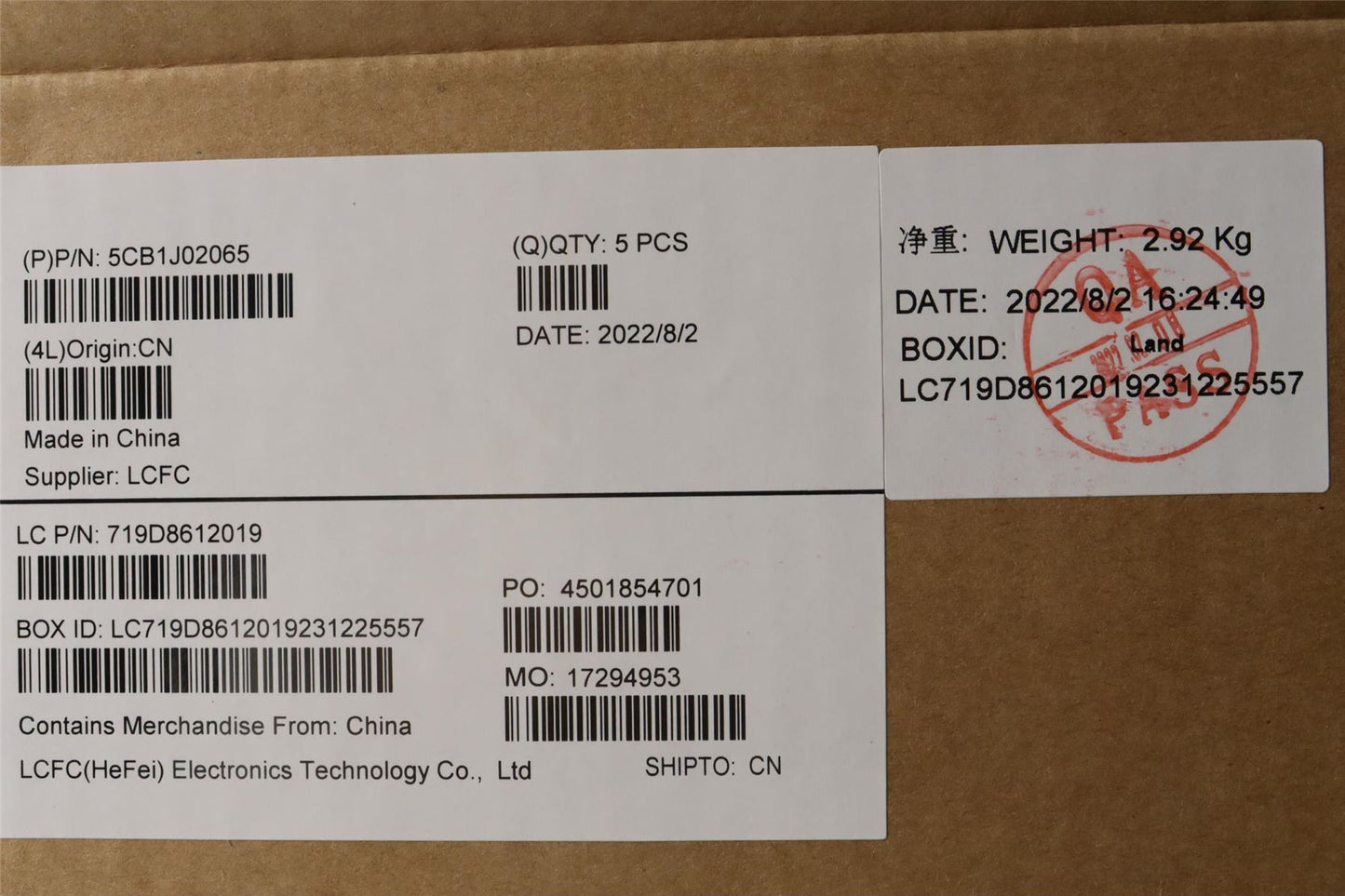 Lenovo Upper Case ASM_ITA L82QE FPSB 5CB1J02065