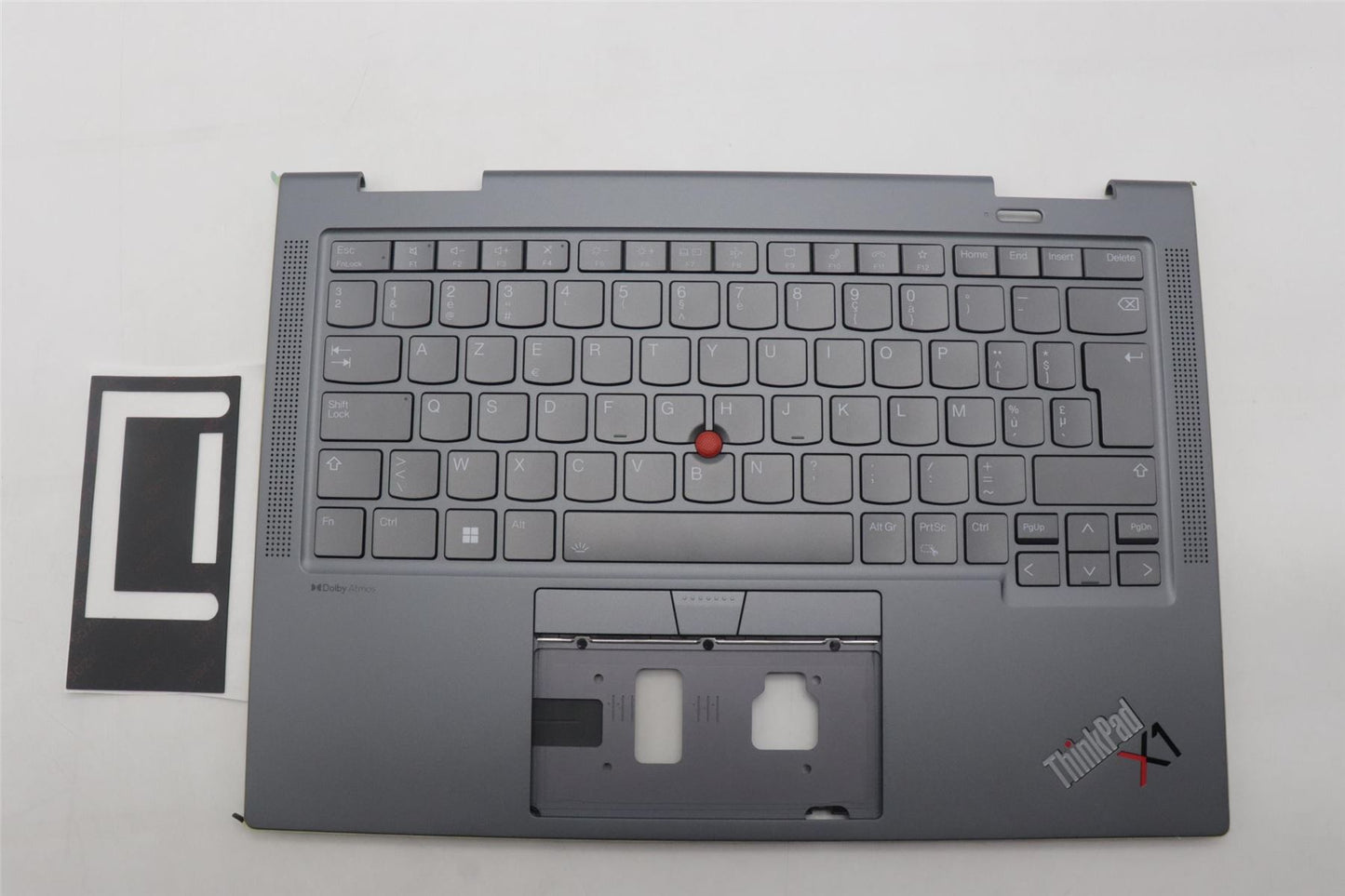 Lenovo ThinkPad X1 8th Gen Keyboard Palmrest Top Cover Belgian Grey 5M11H62369