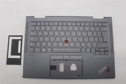 Lenovo ThinkPad X1 8th Gen Keyboard Palmrest Top Cover Belgian Grey 5M11H62369