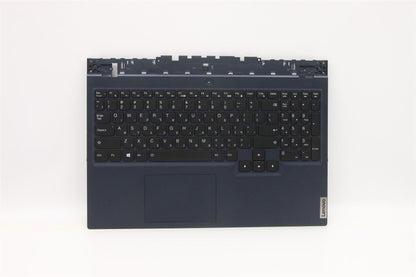 Lenovo 5 15ITH6H Palmrest Cover Touchpad Keyboard Hebrew Phantom Blue 5CB1D05035