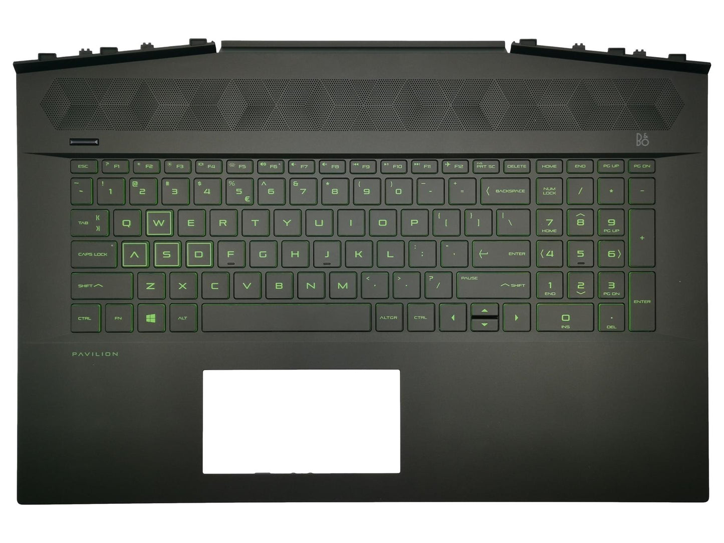 Genuine HP Gaming 17-CD Palmrest Cover Keyboard Dutch Black Backlit L58645-B31