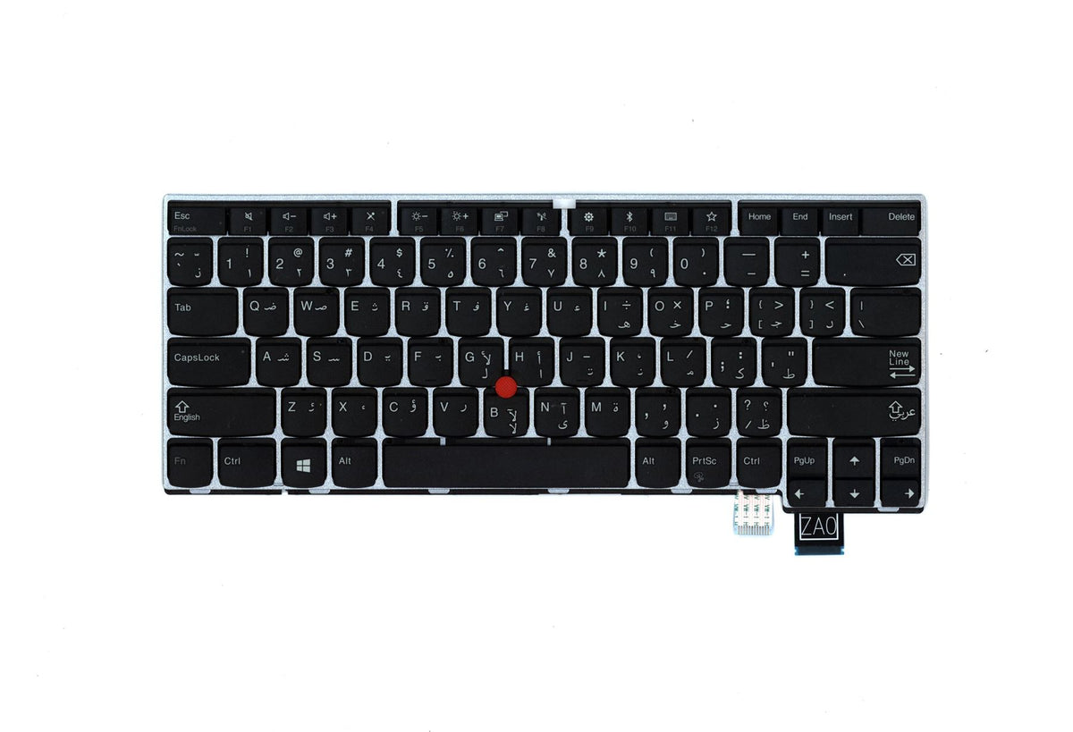 Genuine Lenovo ThinkPad 13 Gen 2 keyboard Arabic Silver Backlit 01EN769 01EN810
