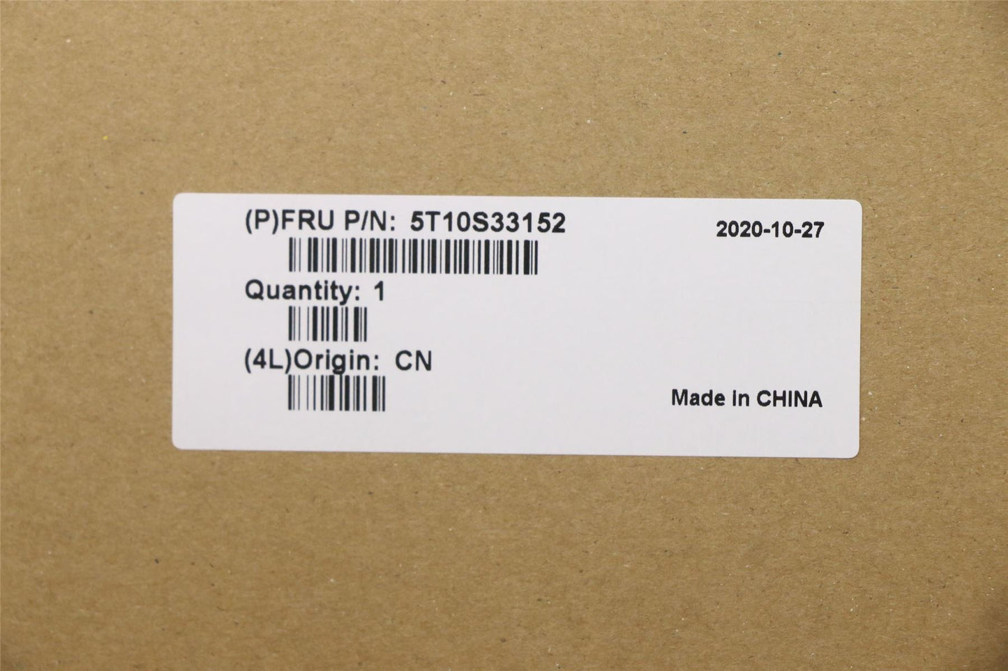 Lenovo 5T10S33152 TAPE Removable Tape C 20VF R&L