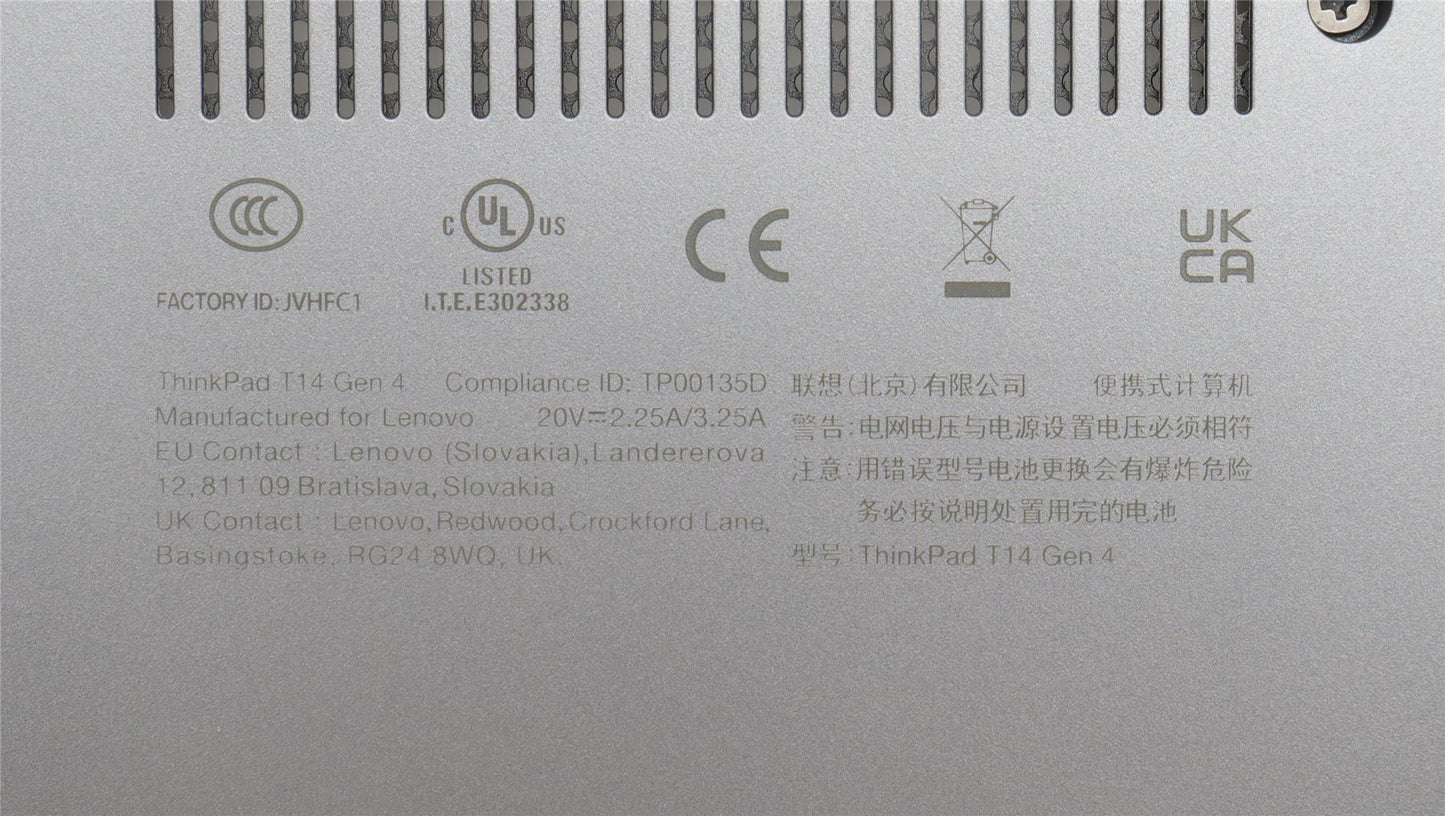 Lenovo FRU KT4D0_D_COVER_UMA_WL_ASSY_GR 5CB1L47312