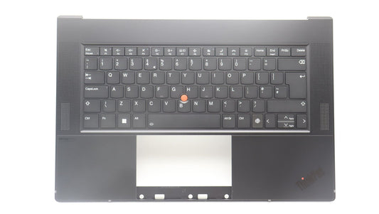 Lenovo ThinkPad Z16 Gen 1 Keyboard Palmrest Top Cover UK Black 5M11J13412