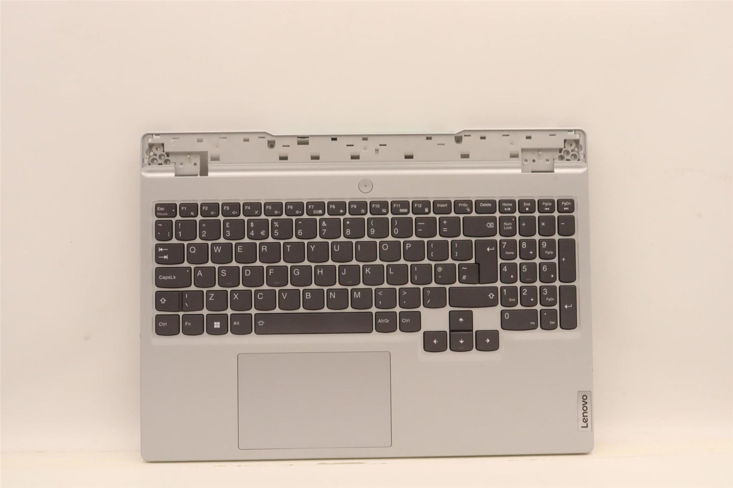 Lenovo 5 15IAH7H Palmrest Cover Touchpad Keyboard UK Cloud Grey 5CB1F38746