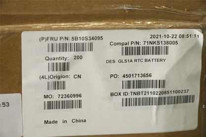Lenovo CMOS Battery C 82R0 5B10S34095