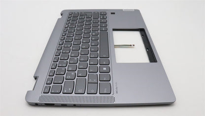 Lenovo IdeaPad 5 14ABR8 Palmrest Cover Keyboard German Grey Backlit 5CB1K20798