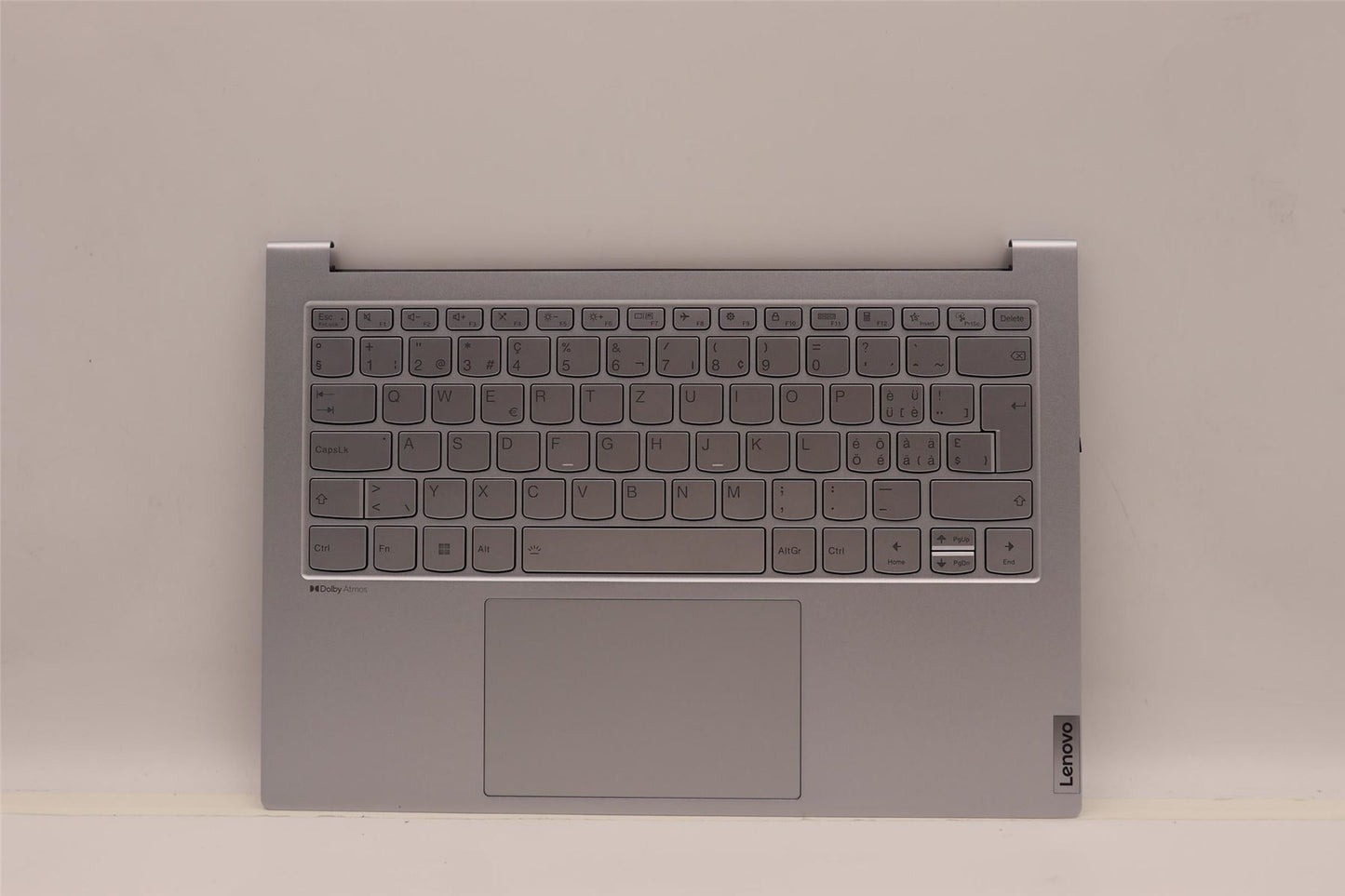 Lenovo Yoga 7 14IAP7 Palmrest Cover Touchpad Keyboard Swiss Grey 5CB1H70825