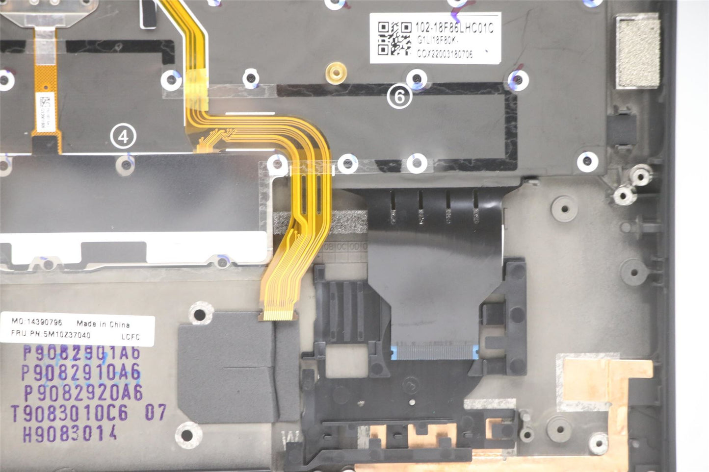 Lenovo ThinkPad X1 8th Gen Keyboard Palmrest Top Cover Turkish 5M10Z37040