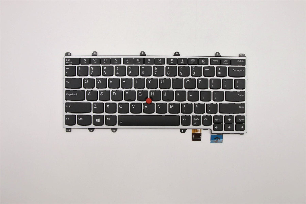 Genuine Lenovo ThinkPad Yoga 370 Keyboard US Silver Backlit 01EN427