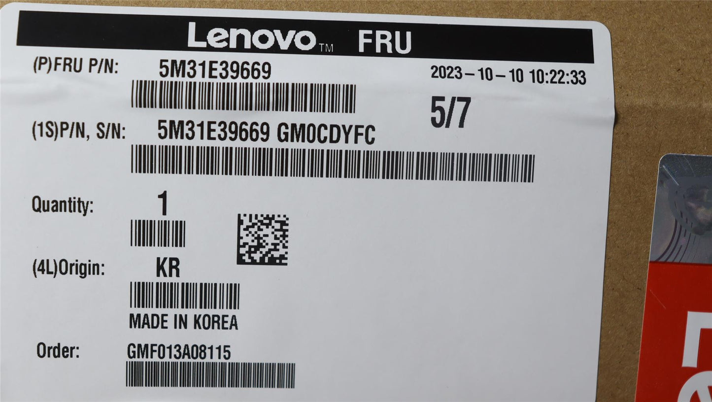 Lenovo RDIMM,16GB,DDR5,4800,Skhynix 5M31E39669