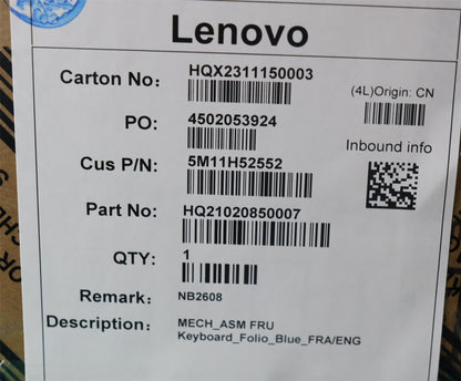 Lenovo English French Keyboard 5M11H52552