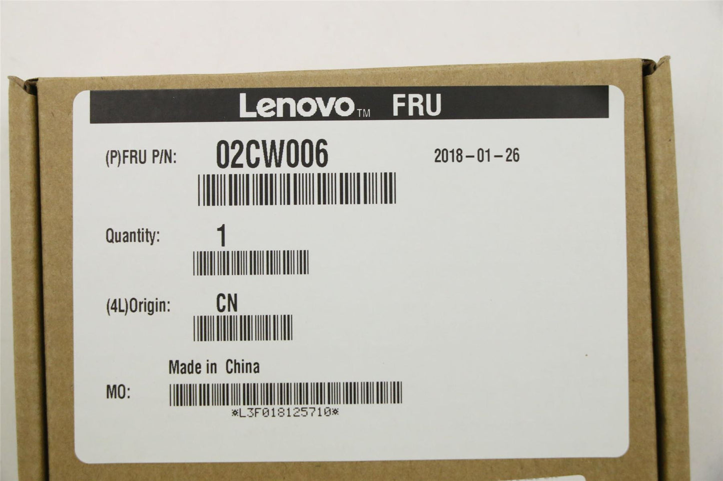 Lenovo 02CW006 HEATSINK M.2 Heatsink,13W