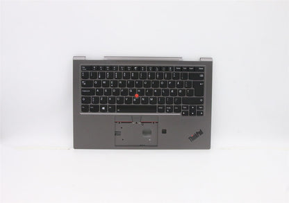 Lenovo ThinkPad X1 5th Gen Keyboard Palmrest Top Cover Danish 5M10Z37080