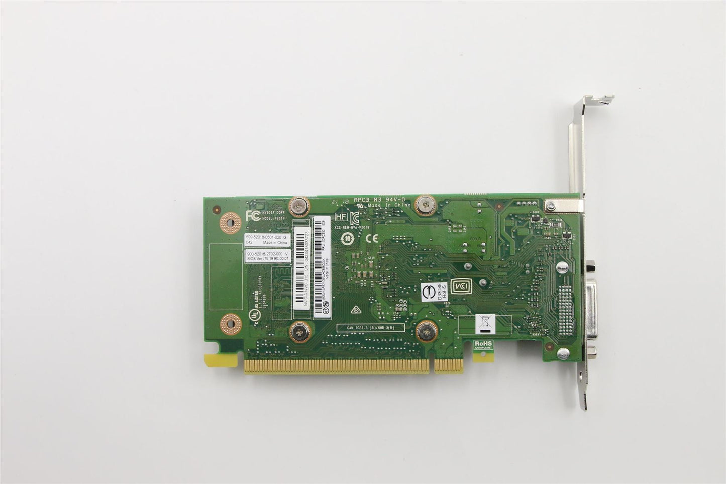 Lenovo ThinkStation E32 P900 P500 P700 P300 P310 P410 GPU Graphics Card 00FC853