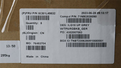 Lenovo Upper Case ASM_GER C 82XV RGB 5CB1L49832