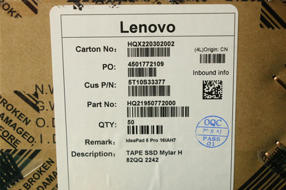 Lenovo TAPE SSD Mylar H 82QQ 2242 5T10S33377