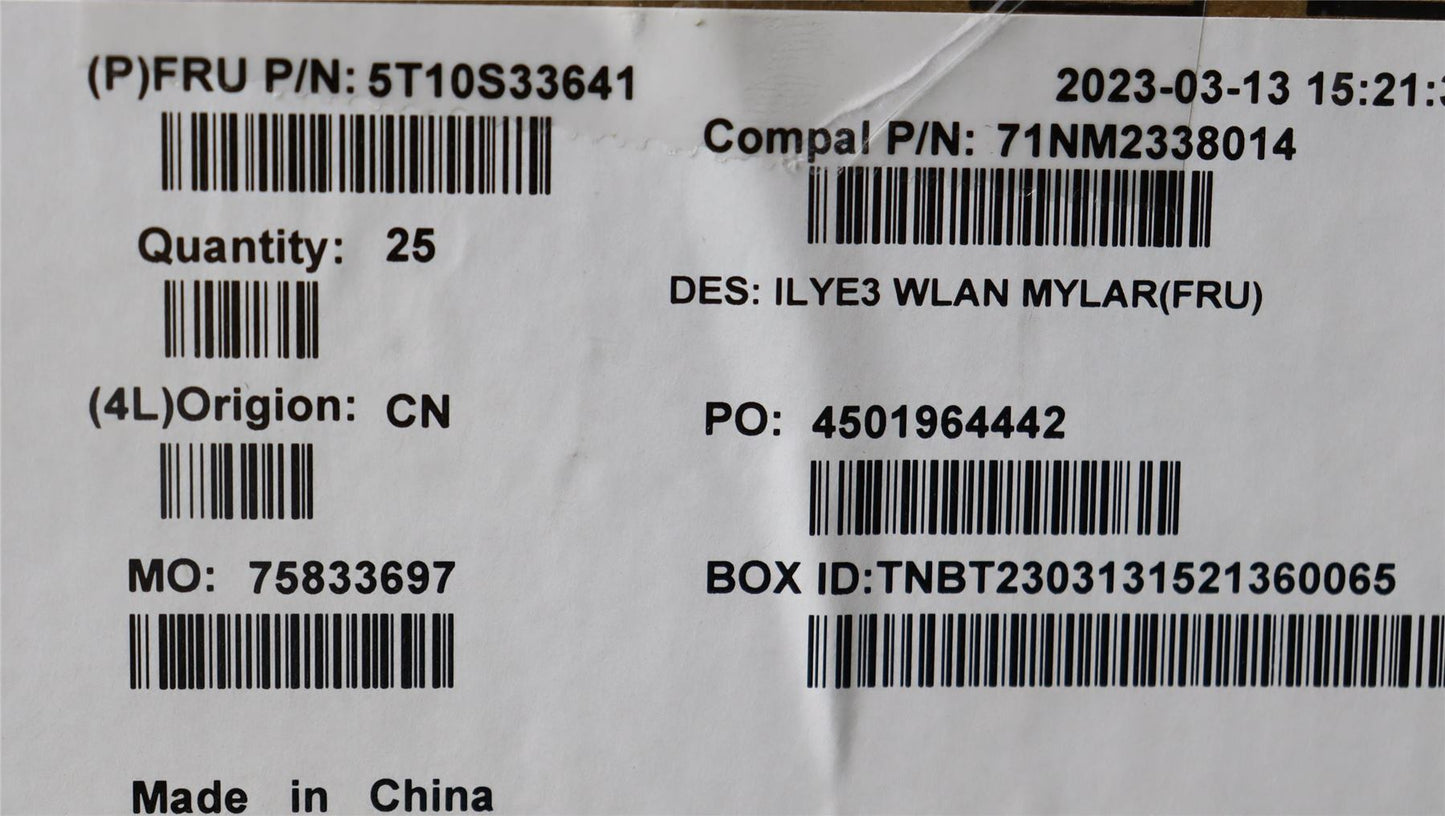 Lenovo WLAN Mylar C 82YA 5T10S33641