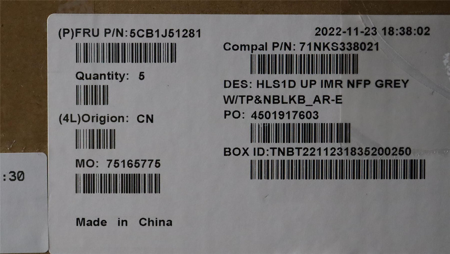 Lenovo IdeaPad 1 15AMN7 Palmrest Cover Touchpad Keyboard Arabic 5CB1J51281