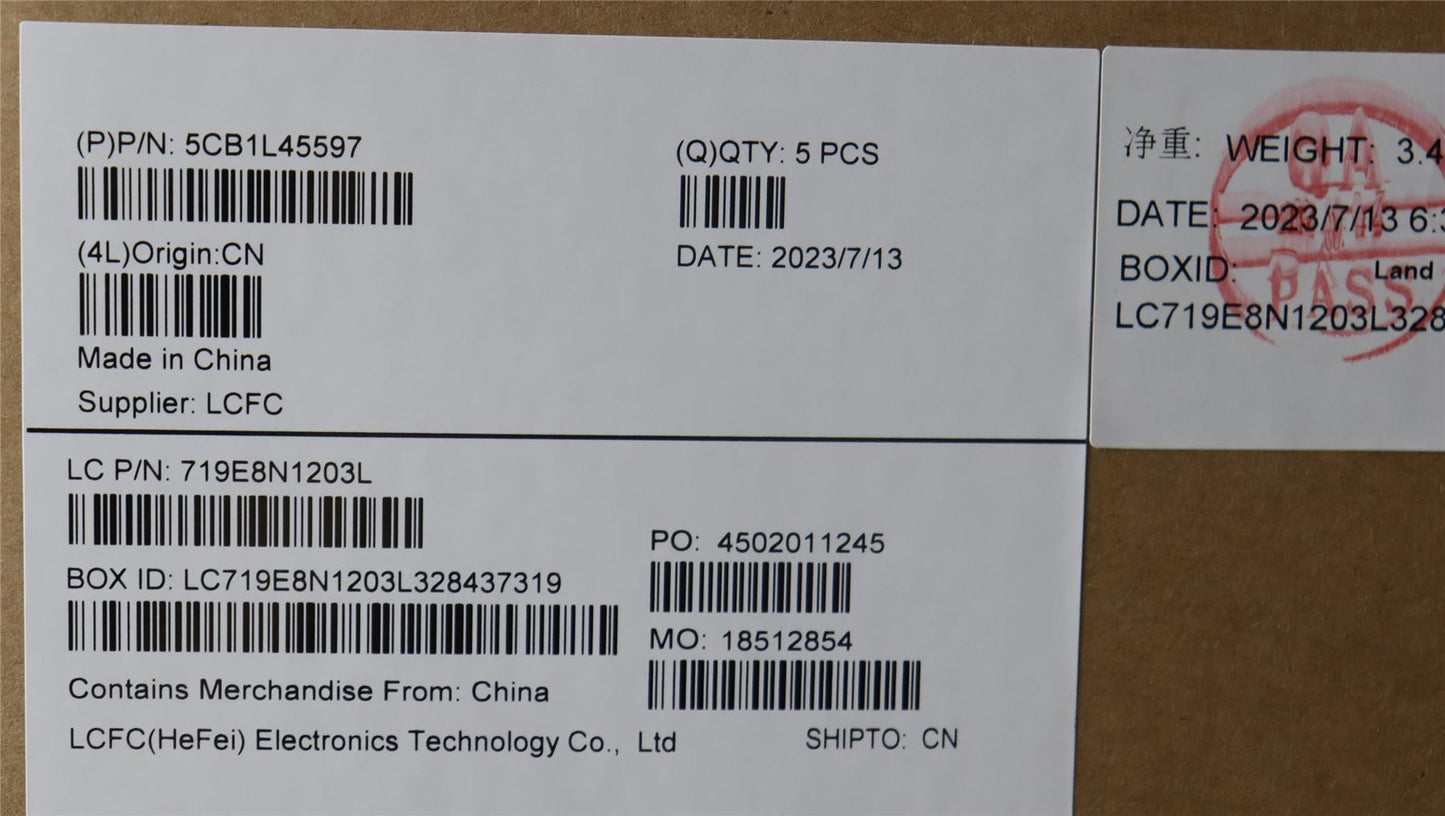 Lenovo Upper Case ASM_SPA L82X7 ABFP NBL 5CB1L45597