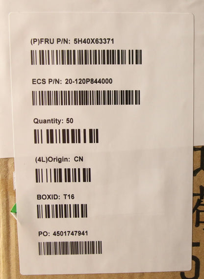 Lenovo PCH SINK (Intel), ECS 5H40X63371
