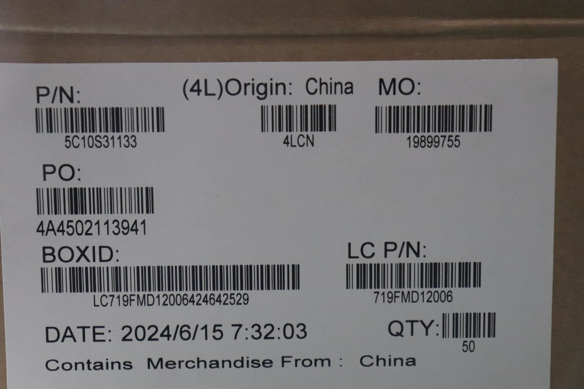 Lenovo L 83GW IO/B MGE I/O Cable 5C10S31133