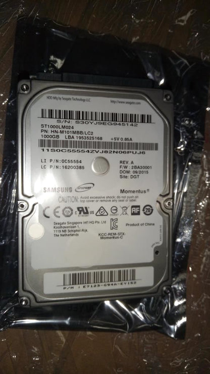 Lenovo ST1000LM024 6G 9.5mm 5.4K 1T 16200385