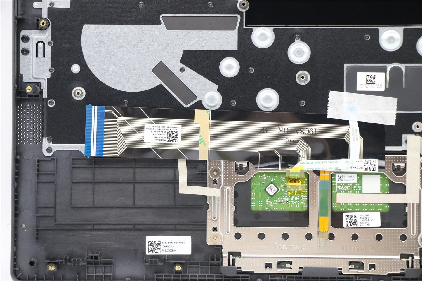 Lenovo IdeaPad 5-14IIL05 Palmrest Cover Touchpad Keyboard Hungarian 5CB0Y88741