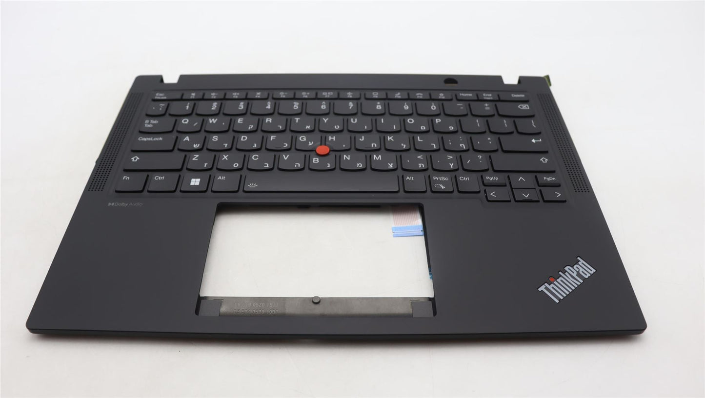 Lenovo ThinkPad X13 Gen 4 Keyboard Palmrest Top Cover Hebrew Black 5M11H94400