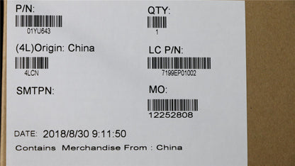 Lenovo Carbon X1 6th LCD Cover Rear Back Housing Silver WQHD 01YU643