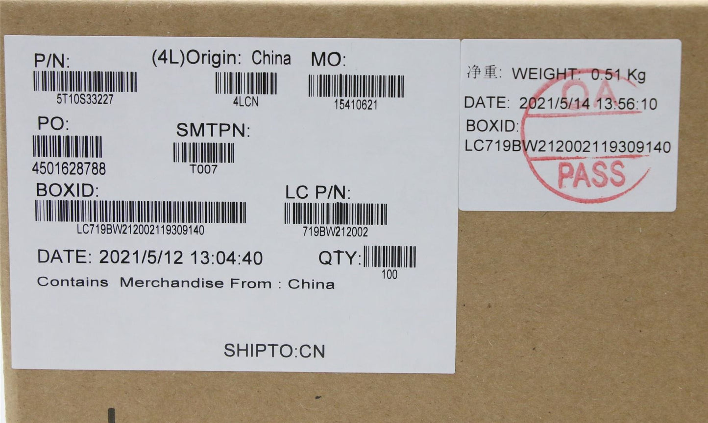 Lenovo 5T10S33227 TAPE MYLAR L 82KD Mesh