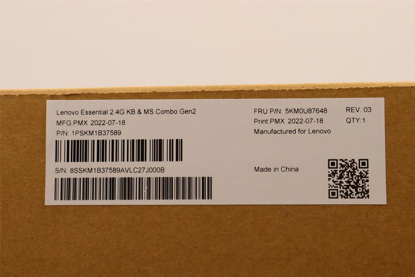 Lenovo WL KM Calliope BK GER 5KM0U87648