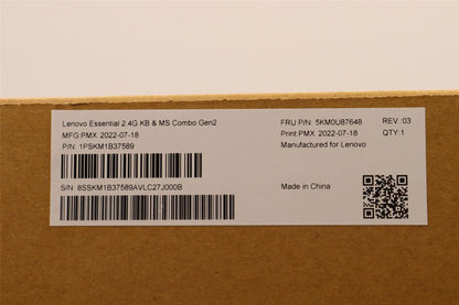 Lenovo WL KM Calliope BK GER 5KM0U87648