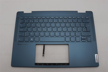 Lenovo Yoga 7 14IRL8 Keyboard Palmrest Top Cover Belgian Tidal Teal 5CB1L40875