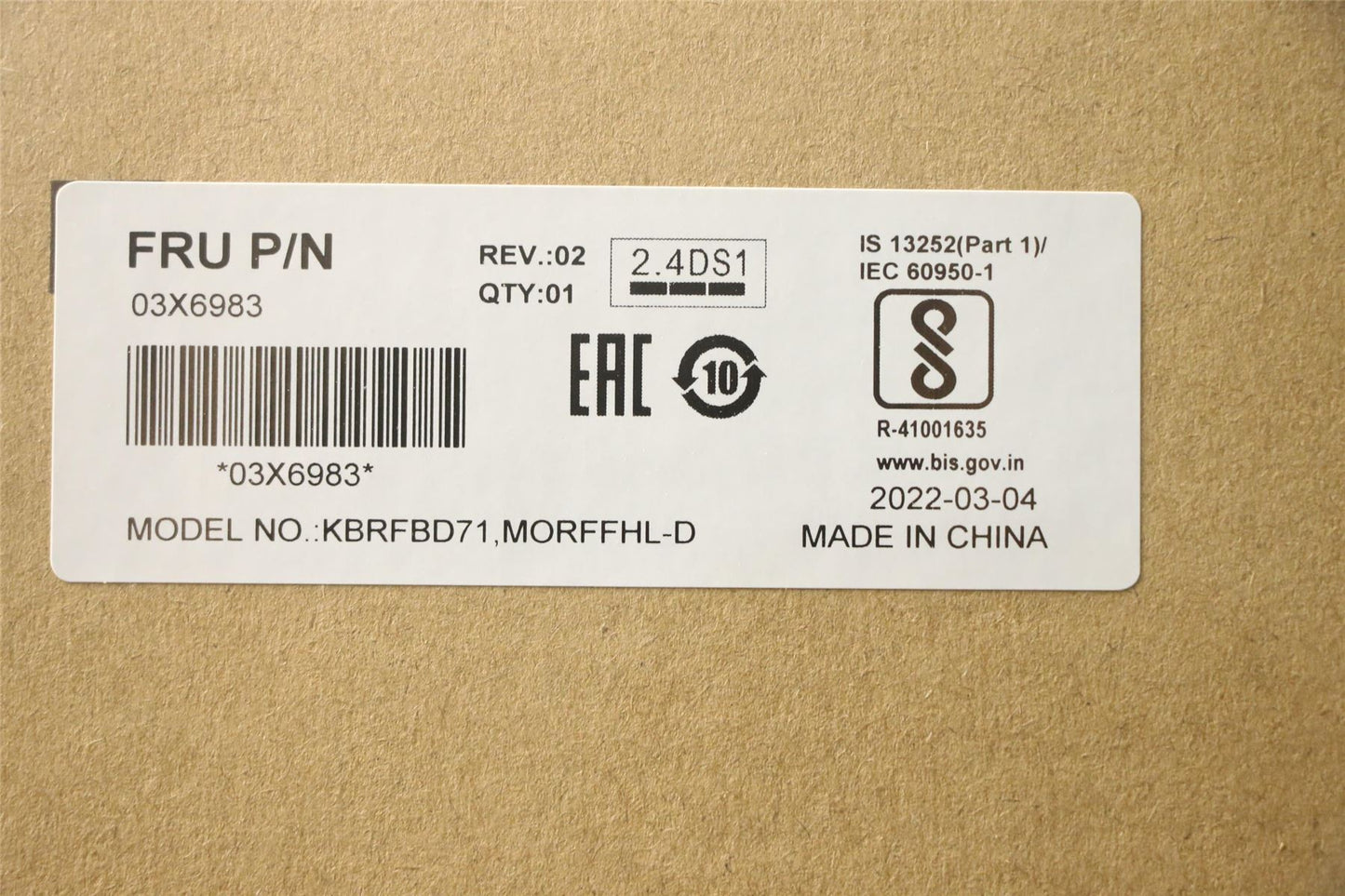 Lenovo Wireless KBD-Iceland 03X6983