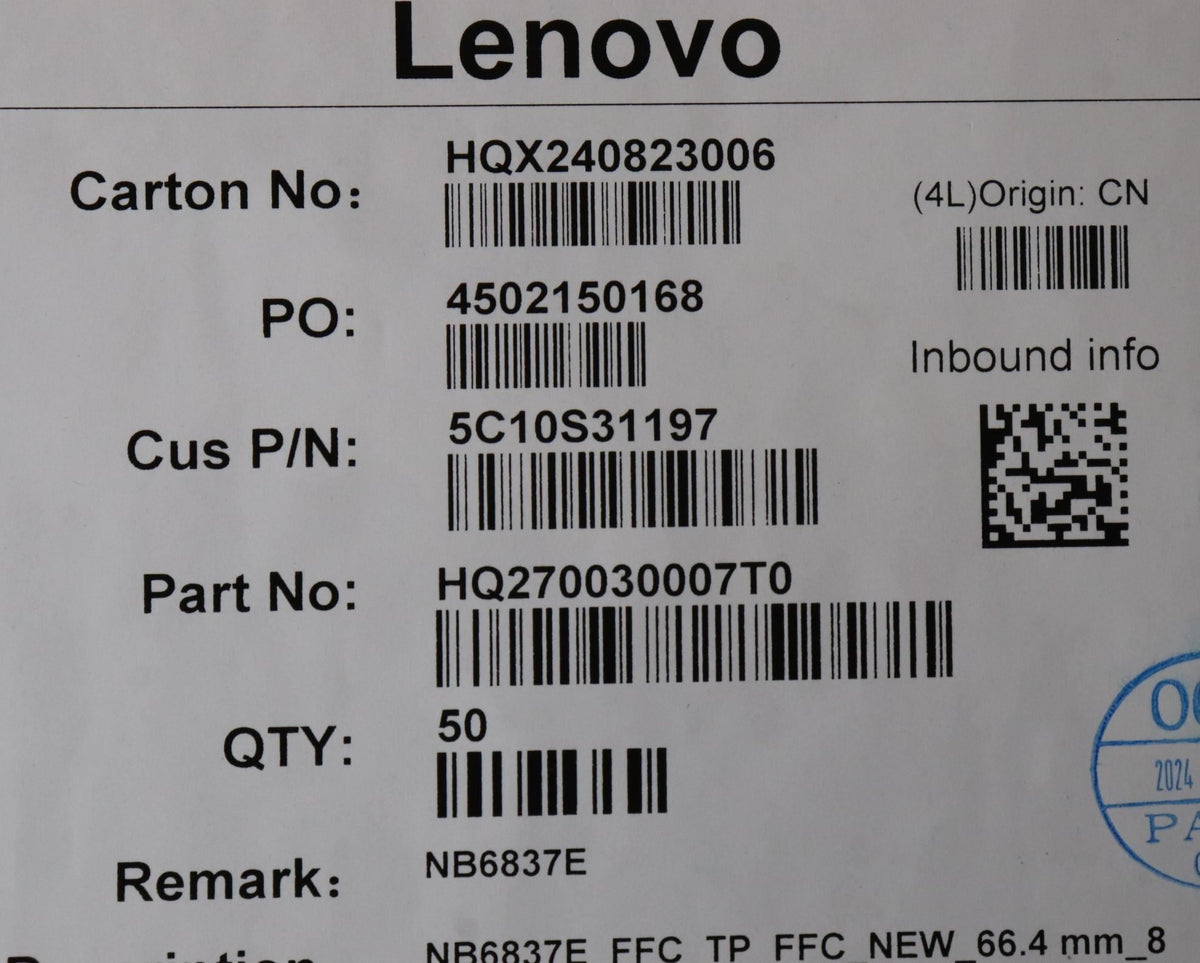 Lenovo TP Board H 83GH Cable 5C10S31197