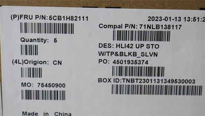Lenovo IdeaPad 5 14IAP7 5 14ARH7 Palmrest Cover Touchpad Keyboard 5CB1H82111
